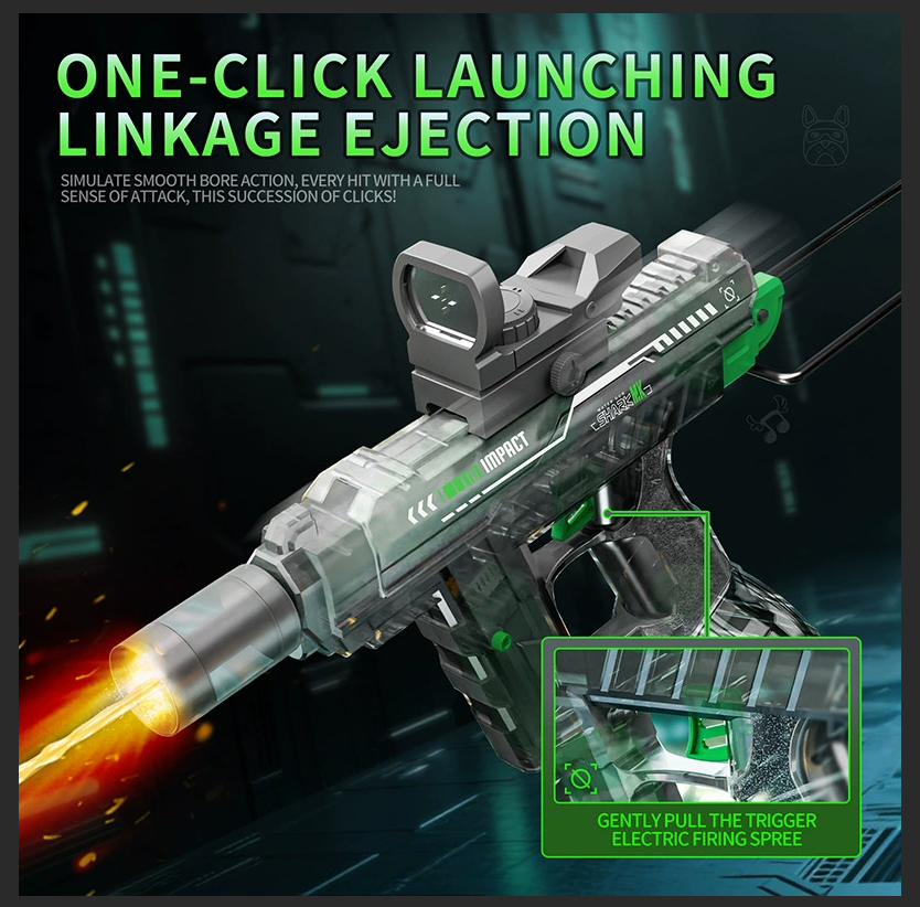 The new second-generation UZI electric water gun high-speed continuous firing strong power large-capacity children‘s water-saving water-saving gun