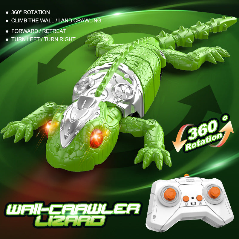 Remote-Controlled Wall-Climbing Gecko Toy – Electric Bionic Chameleon/Lizard – Color-Changing Wall-Climbing Toy for Boys