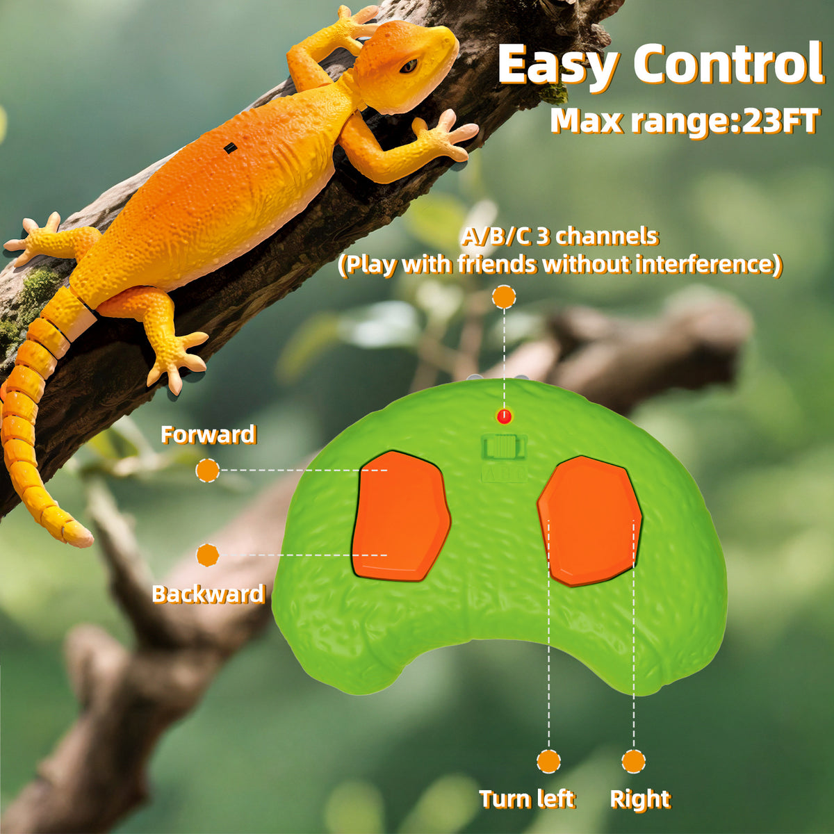 Remote-Controlled Wall-Climbing Gecko Toy – Electric Bionic Chameleon/Lizard – Color-Changing Wall-Climbing Toy for Boys