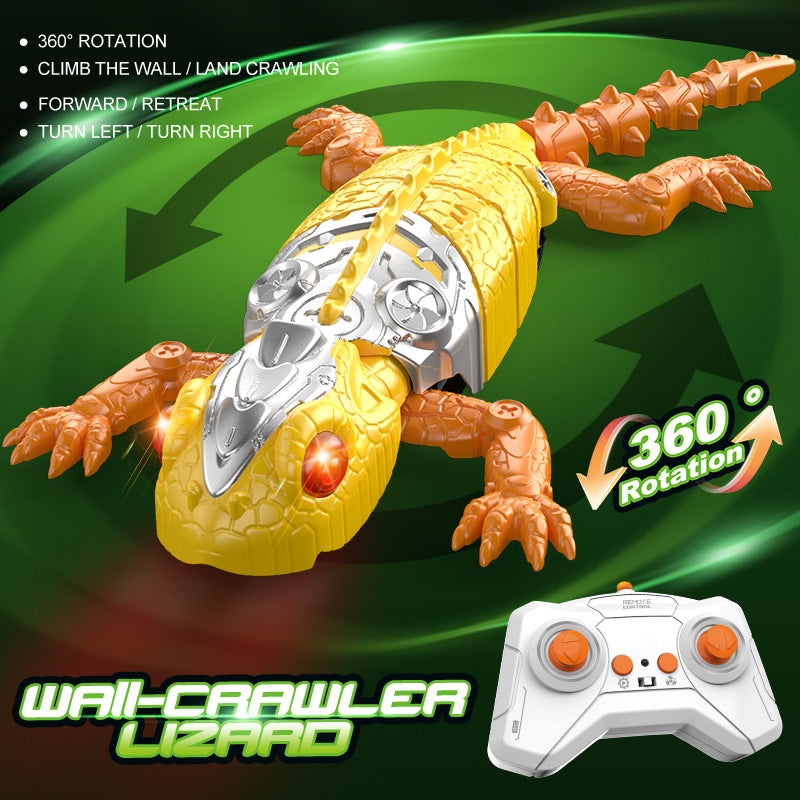 Remote-Controlled Wall-Climbing Gecko Toy – Electric Bionic Chameleon/Lizard – Color-Changing Wall-Climbing Toy for Boys